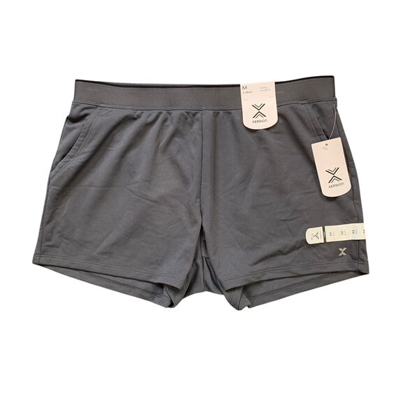 Xersion Shorts Womens M Medium Black Grizzly Running Mid Rise Everyday Fit - Picture 1 of 10